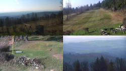 Sdružený snímek okolí chaty Myslivna