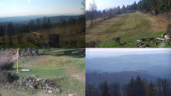 Sdružený snímek okolí chaty Myslivna