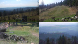 Sdružený snímek okolí chaty Myslivna