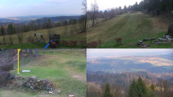 Sdružený snímek okolí chaty Myslivna