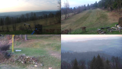 Sdružený snímek okolí chaty Myslivna