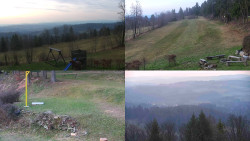 Sdružený snímek okolí chaty Myslivna