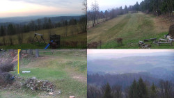 Sdružený snímek okolí chaty Myslivna