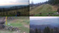 Sdružený snímek okolí chaty Myslivna