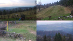 Sdružený snímek okolí chaty Myslivna