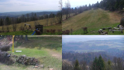 Sdružený snímek okolí chaty Myslivna