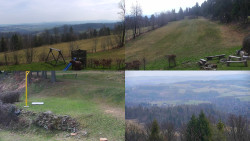 Sdružený snímek okolí chaty Myslivna