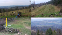 Sdružený snímek okolí chaty Myslivna