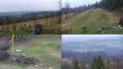 Sdružený snímek okolí chaty Myslivna