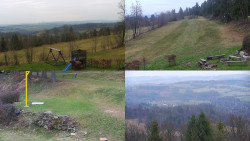 Sdružený snímek okolí chaty Myslivna