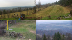 Sdružený snímek okolí chaty Myslivna