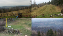 Sdružený snímek okolí chaty Myslivna