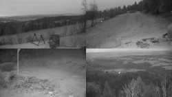 Sdružený snímek okolí chaty Myslivna