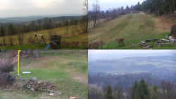 Sdružený snímek okolí chaty Myslivna