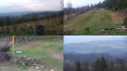 Sdružený snímek okolí chaty Myslivna