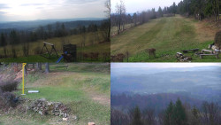 Sdružený snímek okolí chaty Myslivna