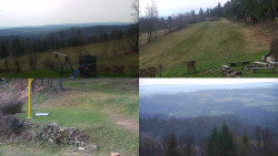 Sdružený snímek okolí chaty Myslivna