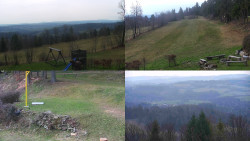 Sdružený snímek okolí chaty Myslivna