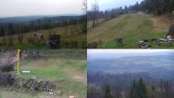 Sdružený snímek okolí chaty Myslivna