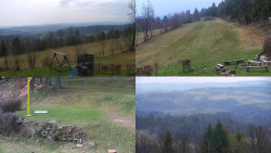 Sdružený snímek okolí chaty Myslivna