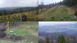 Sdružený snímek okolí chaty Myslivna