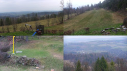 Sdružený snímek okolí chaty Myslivna