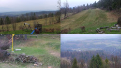 Sdružený snímek okolí chaty Myslivna