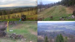 Sdružený snímek okolí chaty Myslivna