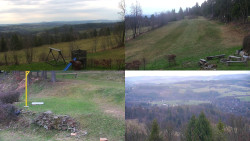 Sdružený snímek okolí chaty Myslivna