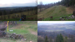 Sdružený snímek okolí chaty Myslivna