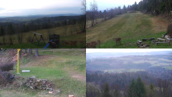 Sdružený snímek okolí chaty Myslivna