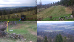 Sdružený snímek okolí chaty Myslivna