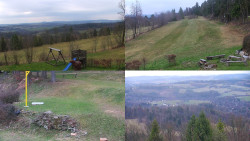 Sdružený snímek okolí chaty Myslivna