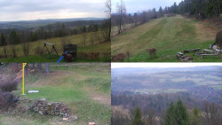 Sdružený snímek okolí chaty Myslivna