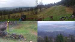 Sdružený snímek okolí chaty Myslivna