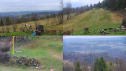 Sdružený snímek okolí chaty Myslivna