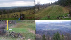 Sdružený snímek okolí chaty Myslivna