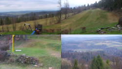 Sdružený snímek okolí chaty Myslivna