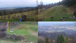 Sdružený snímek okolí chaty Myslivna