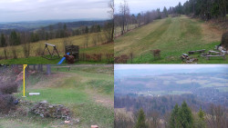 Sdružený snímek okolí chaty Myslivna