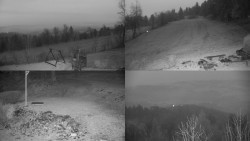 Sdružený snímek okolí chaty Myslivna