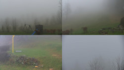 Sdružený snímek okolí chaty Myslivna