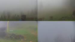 Sdružený snímek okolí chaty Myslivna