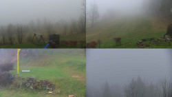 Sdružený snímek okolí chaty Myslivna