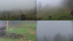 Sdružený snímek okolí chaty Myslivna