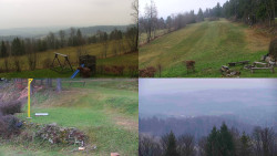 Sdružený snímek okolí chaty Myslivna