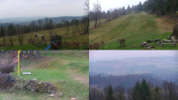 Sdružený snímek okolí chaty Myslivna