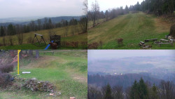 Sdružený snímek okolí chaty Myslivna