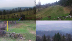 Sdružený snímek okolí chaty Myslivna