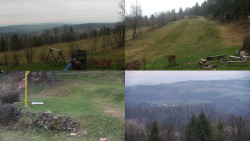 Sdružený snímek okolí chaty Myslivna